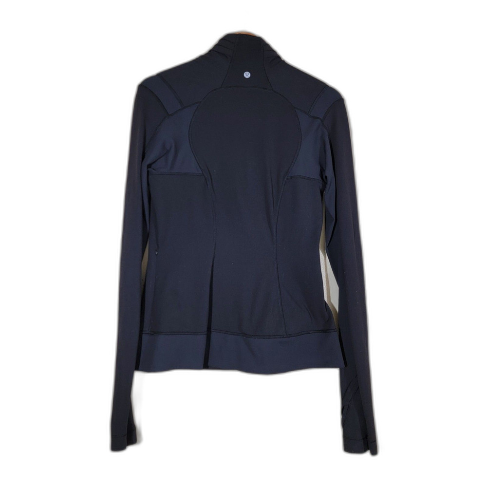 Lululemon Side Zip Women's Black Sweatshirt - sz 8 - Picture 2 of 8